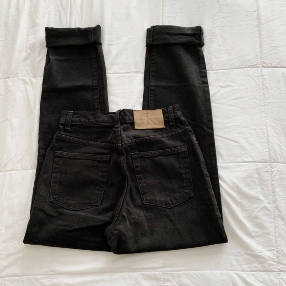 Vintage Calvin Klein black straight leg jeans
